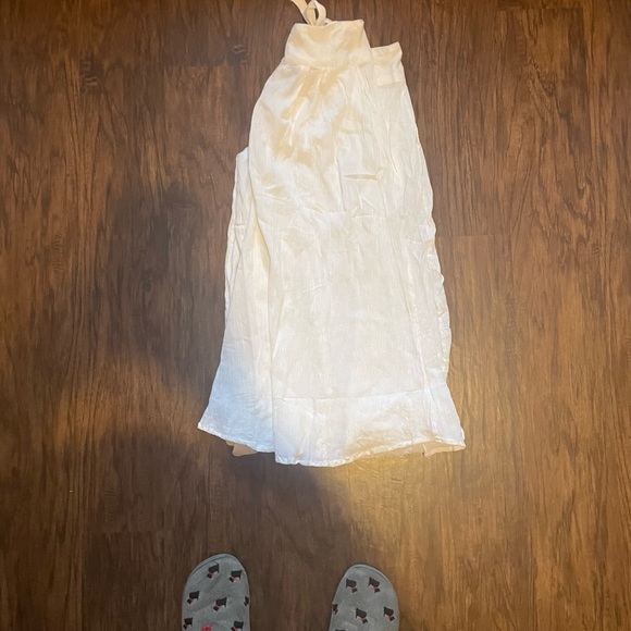 NWT White Wide Leg Gaucho Pants - Picture 7 of 8